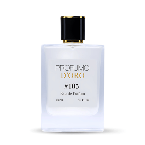 Profumo D’oro #105 – stilvoller Herrenflakon, Hauptansicht des intensiv-frischen Eau de Parfum